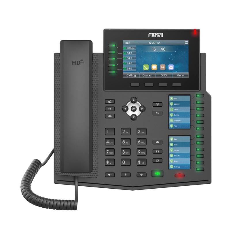 Fanvil IP-Telefon X6U schwarz