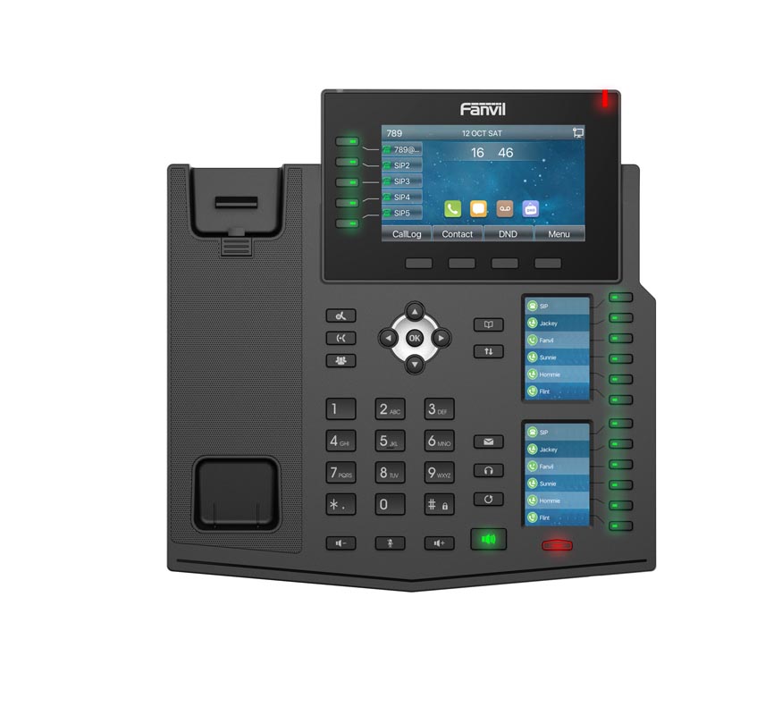 Fanvil IP-Telefon X6U schwarz